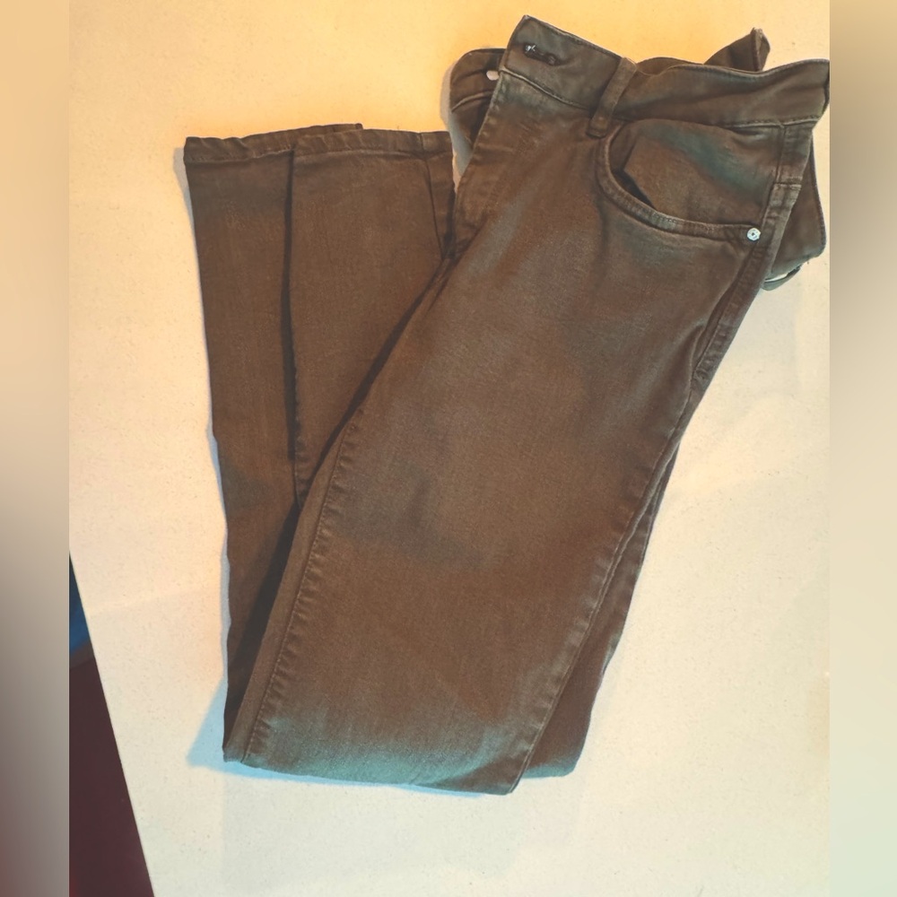 Zara Olive/Army Green Skinny Jeans